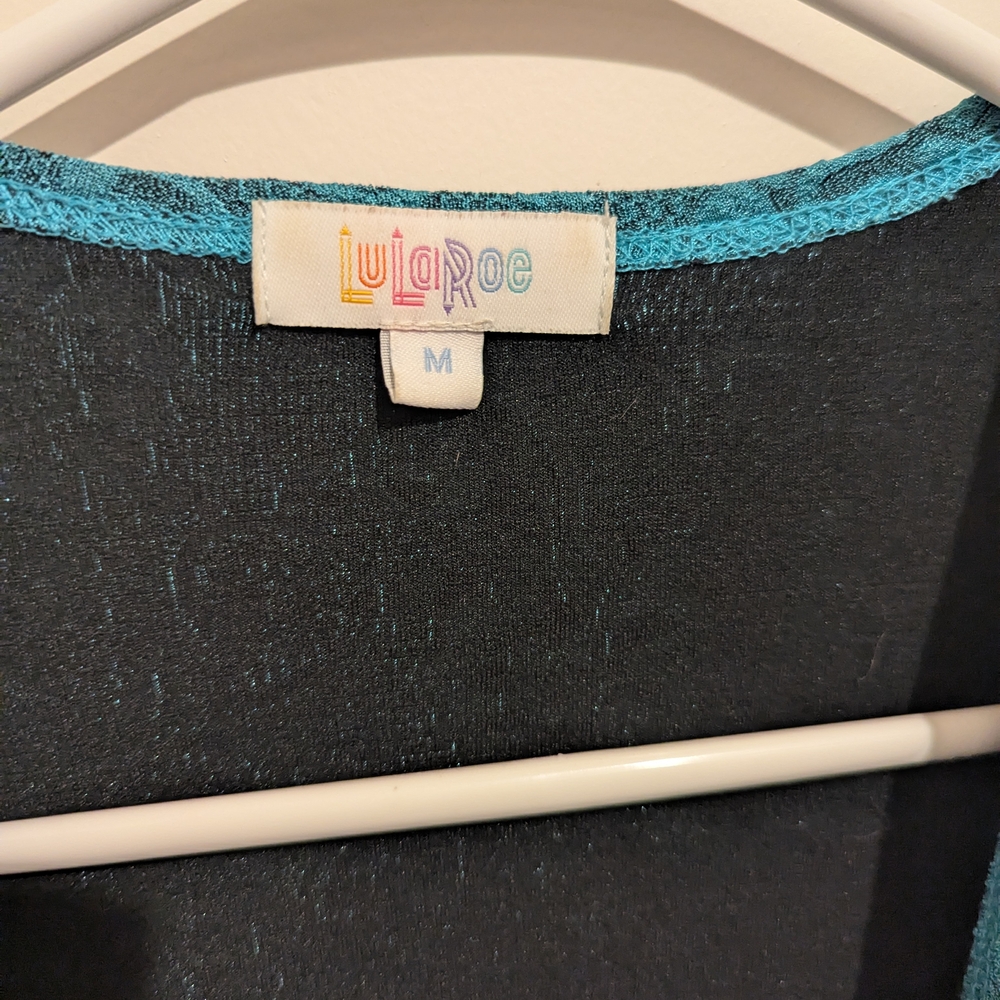 LuLaRoe Teal Duster Cardigan - Medium